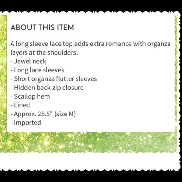 RACHEL PARCELL JEWEL NECK EMERALD GREEN FLUTTER WING SATIN LK CUFF TOP L… - Picture 11 of 11